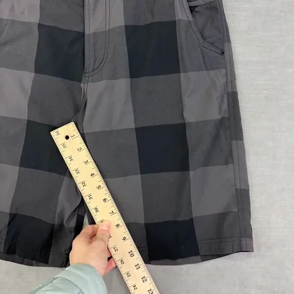 lululemon athletica Charcoal and Black Plaid Athletic Shorts - Picture 6 of 8
